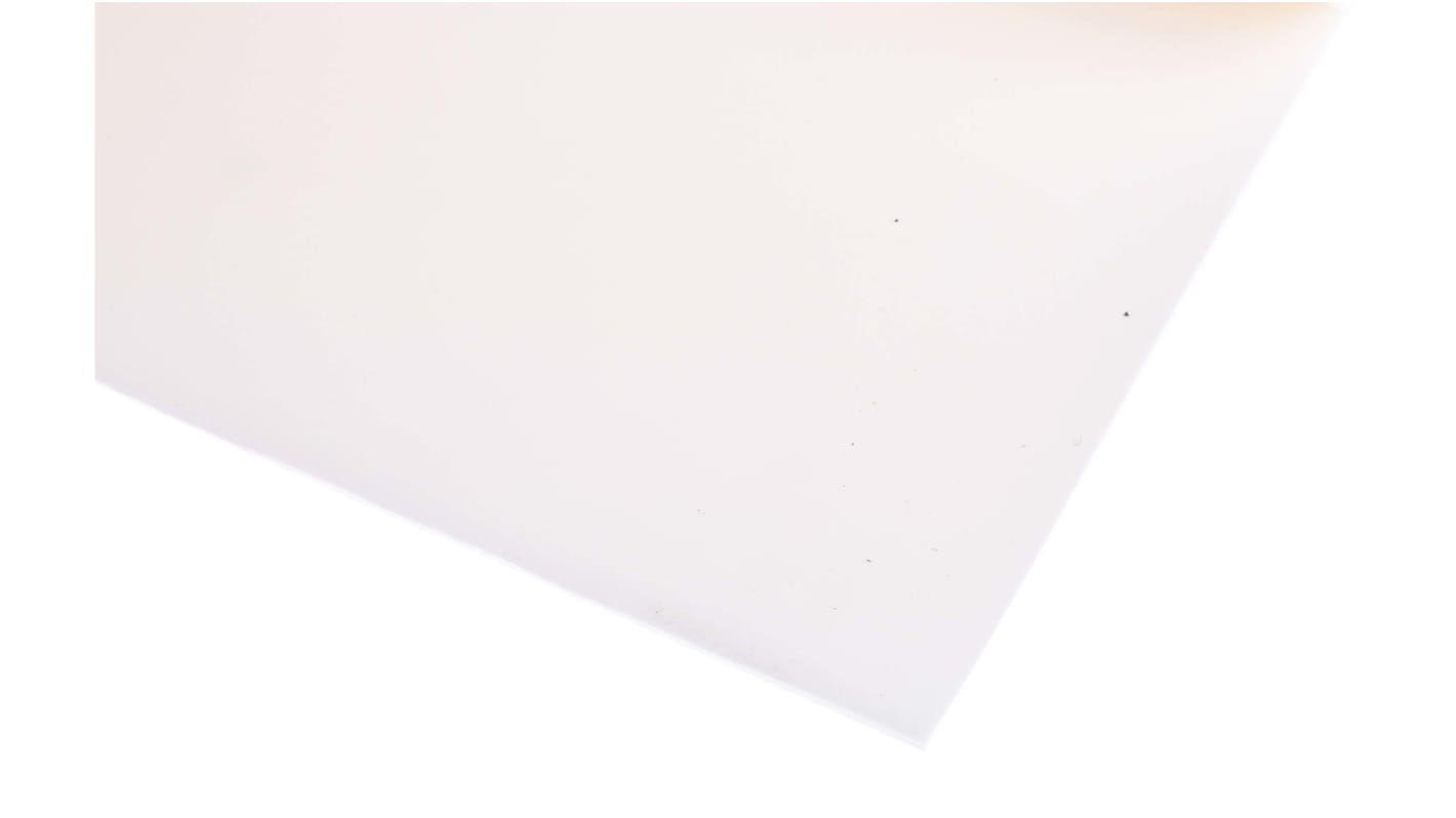 RS PRO Moosgummiplatte Silikon, Weiß, 1.2m x 1.5mm x 600mm 1.25g/cm³