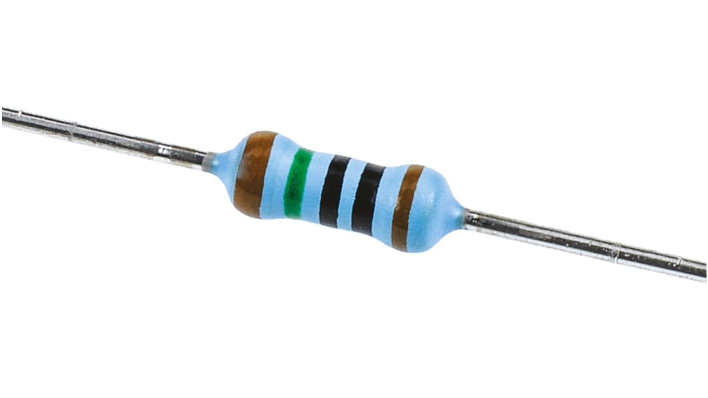 Vishay MBB0207 Series Axial Thin Film Fixed Resistor 10MΩ ±1% 0.6W ±50ppm/°C