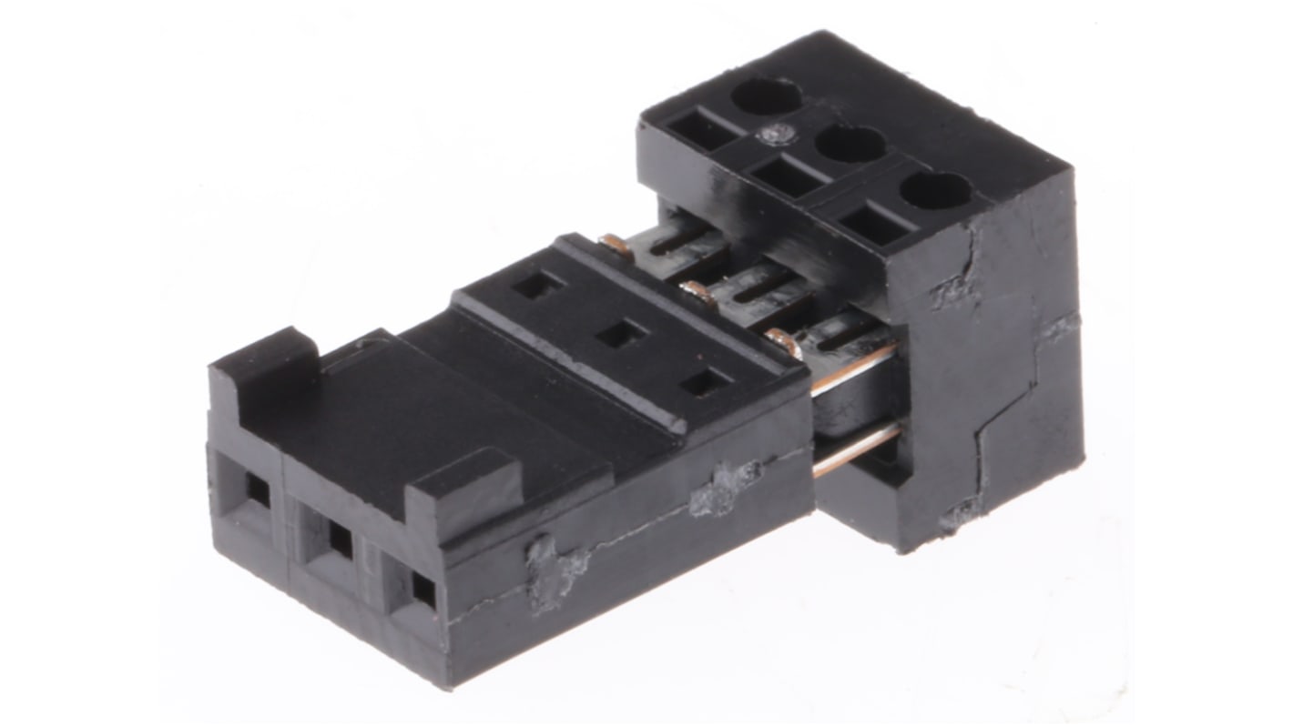 Stelvio Kontek 3-Way IDC Connector Socket for Cable Mount, 1-Row