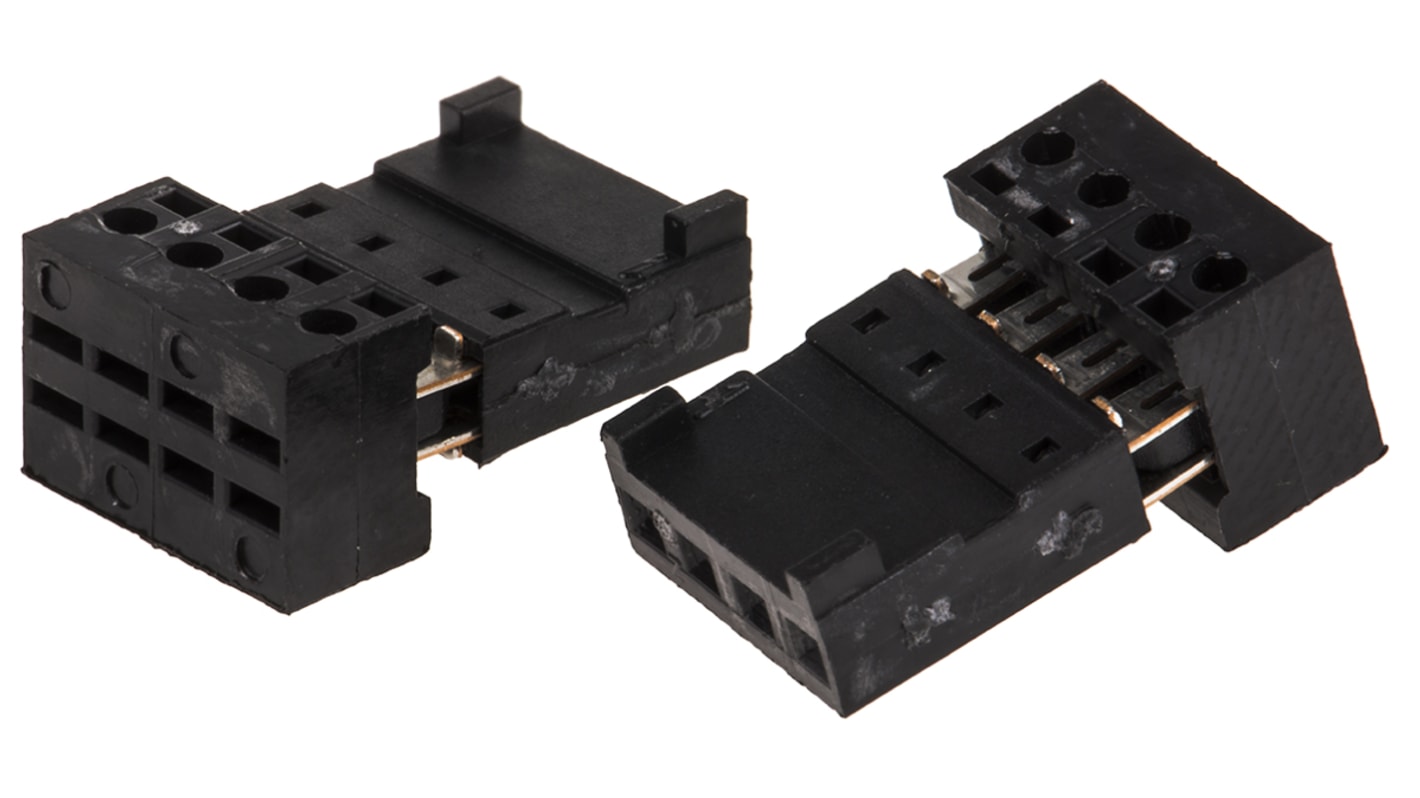 Conector IDC hembra Stelvio Kontek serie Autocom de 4 vías, paso 2.54mm, 1 fila, Montaje de Cable