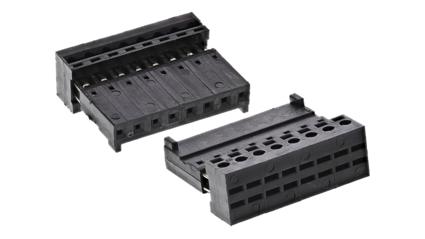 Conector IDC hembra Stelvio Kontek serie Autocom de 8 vías, paso 2.54mm, 1 fila, Montaje de Cable