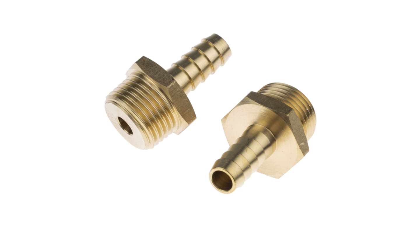 RS PRO Hose Connector Hose Tail Adaptor, G 1/2in 3/8in ID