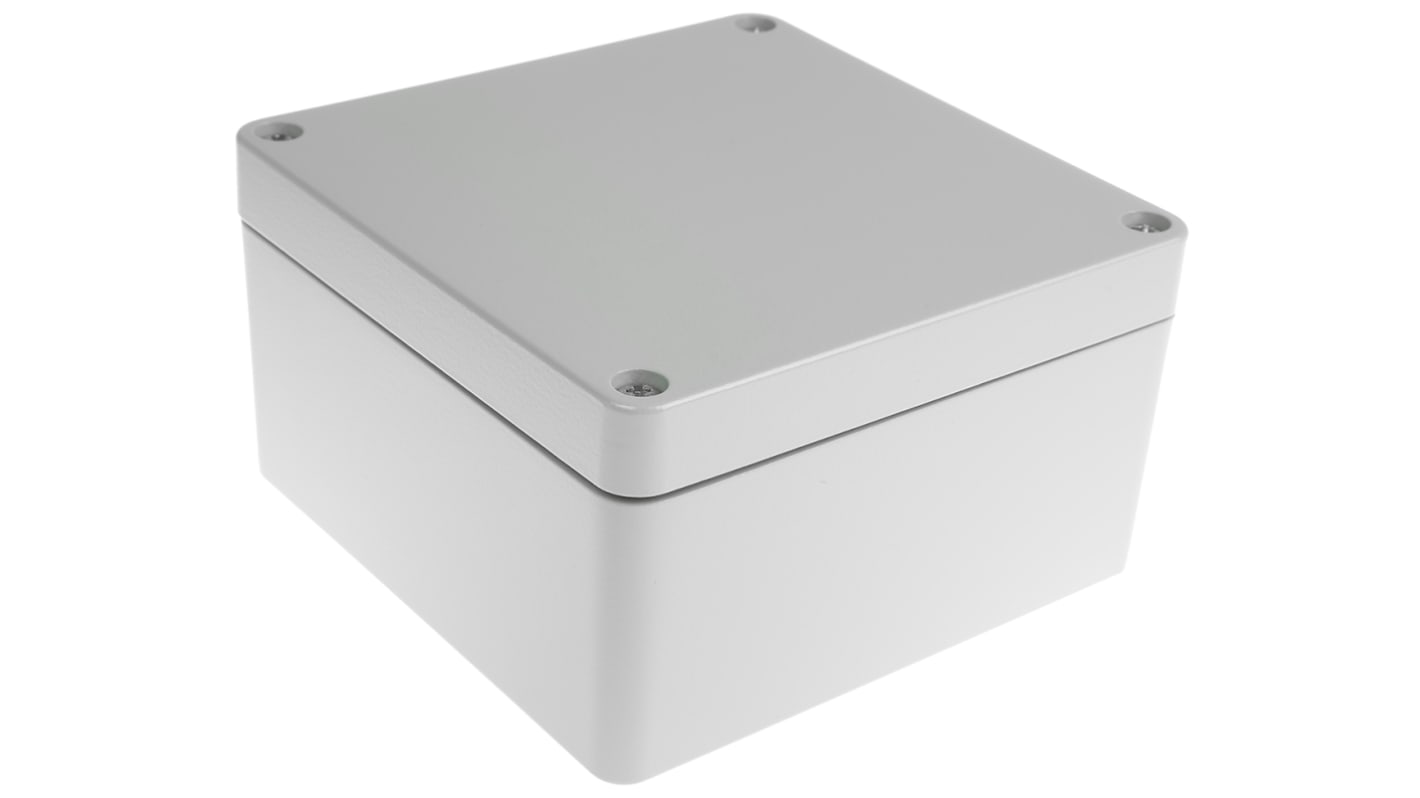 Rittal GA Series Grey Die Cast Aluminium Enclosure, IP66, IK08, Grey Lid, 160 x 160 x 90mm