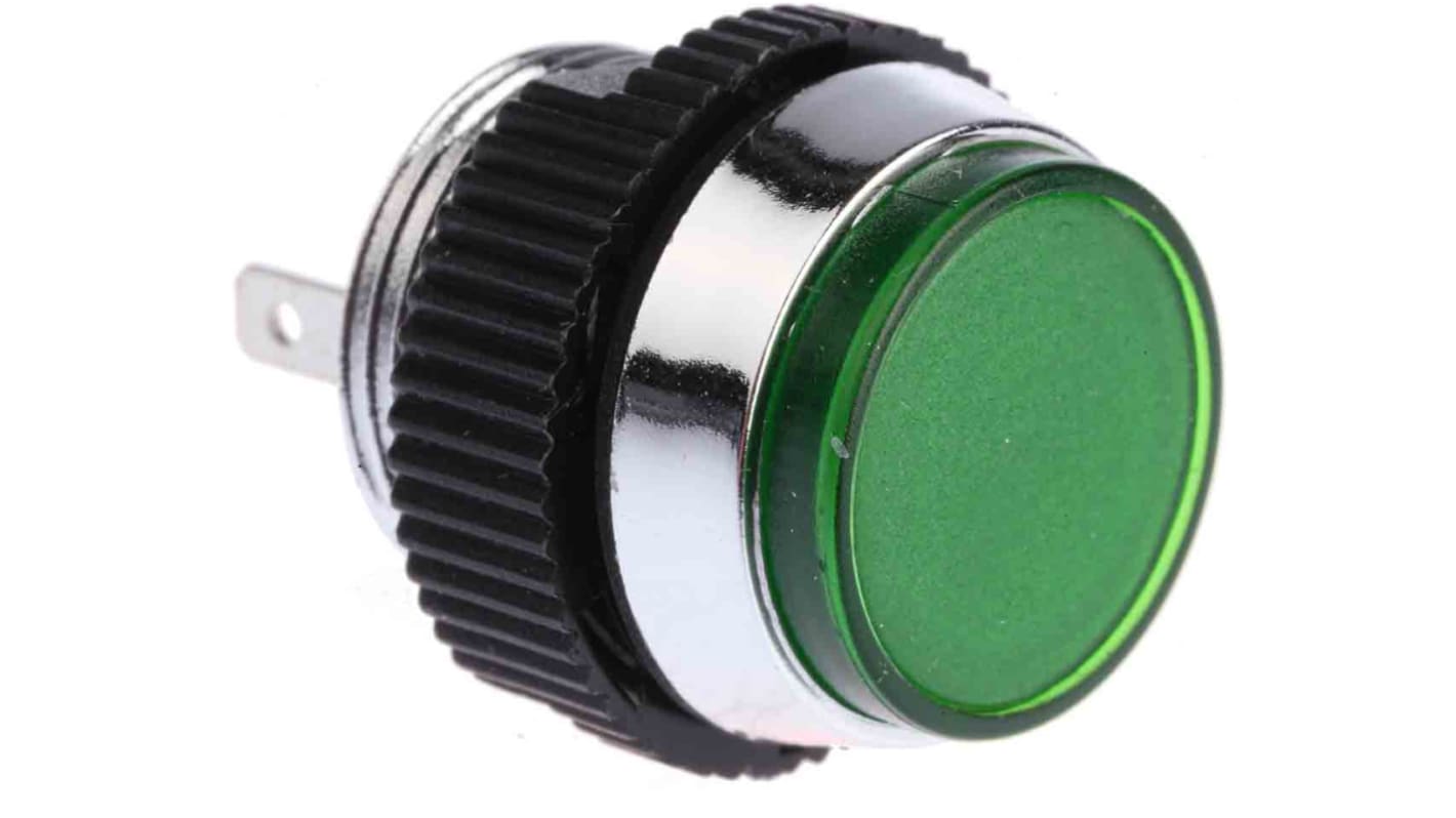 Voyant LED lumineux  Vert Signal Construct, dia. 16mm, 12 → 14V, IP67