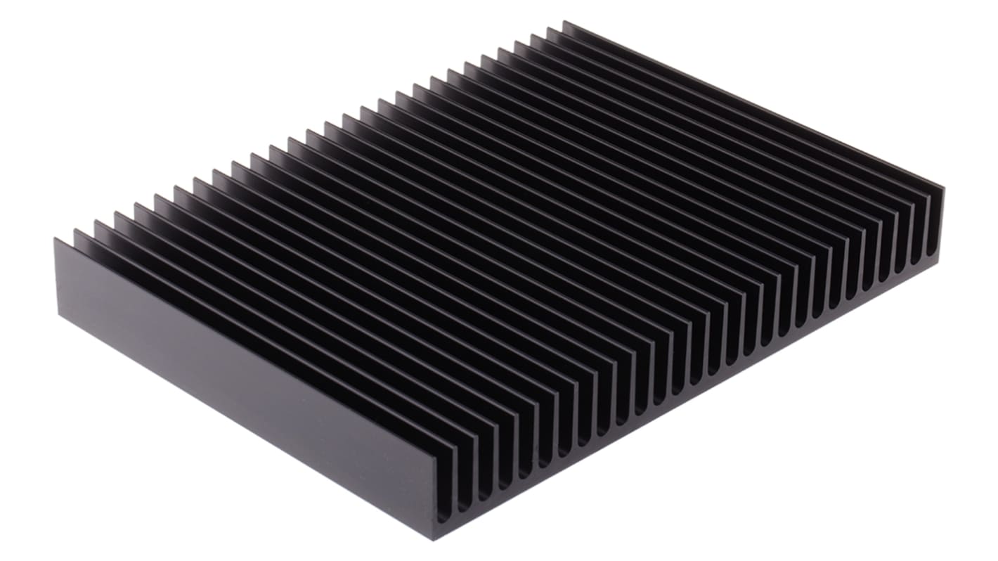 Heatsink, Universal Rectangular Alu, 0.64K/W, 150 x 200 x 25mm