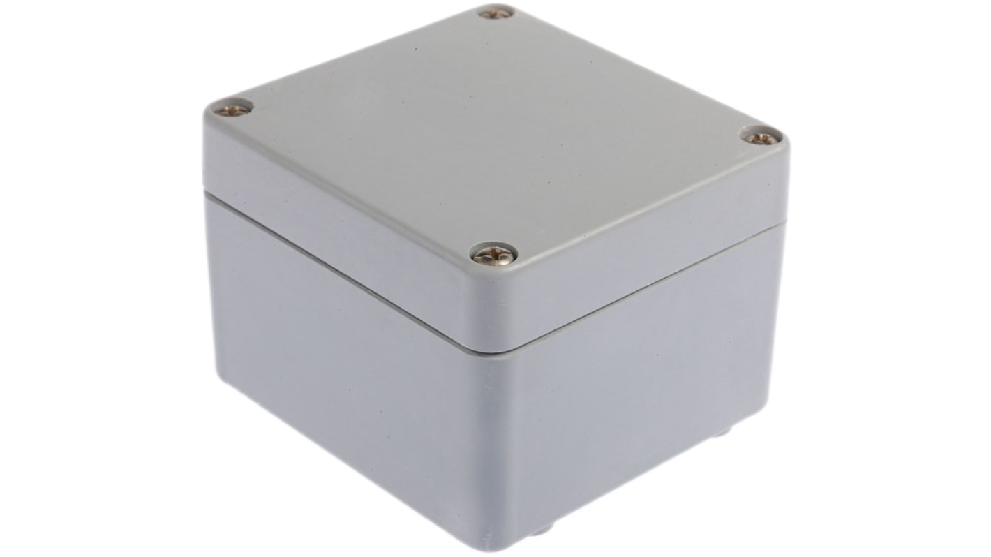 Caja Fibox de Poliéster Gris, 80 x 75 x 55mm, IP67