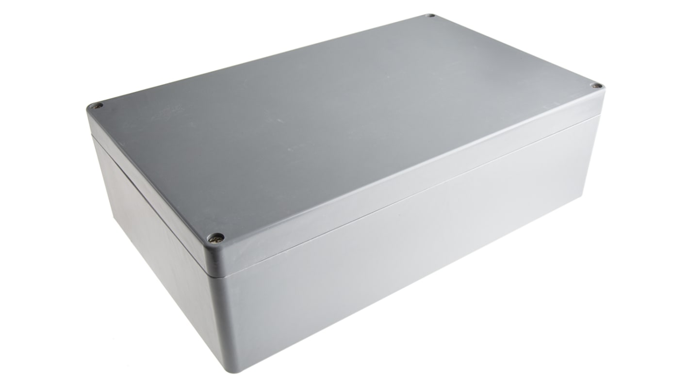 Fibox Euronord II Series Grey Polyester Enclosure, IP66, IP67, Grey Lid, 402 x 250 x 120mm