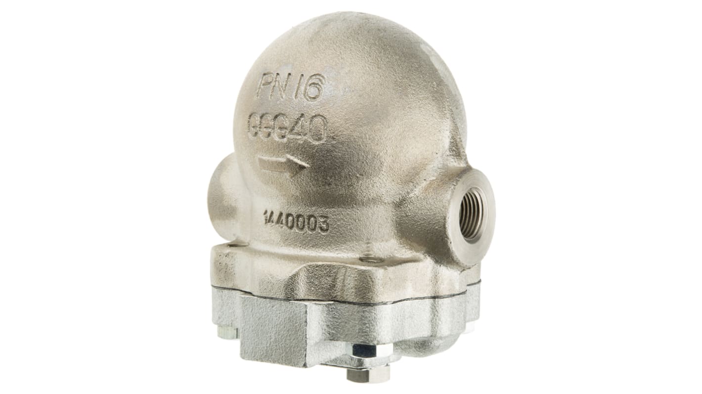 Scarico di condensa per vapore Spirax Sarco, connessione BSP 3/4, 14,6 bar max, +250°C max, in Acciaio inox,