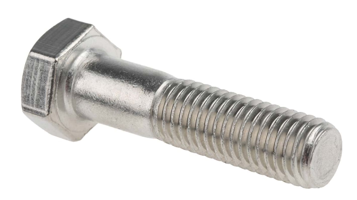 RS PRO Stainless Steel Hex, Hex Bolt, M12 x 50mm RS