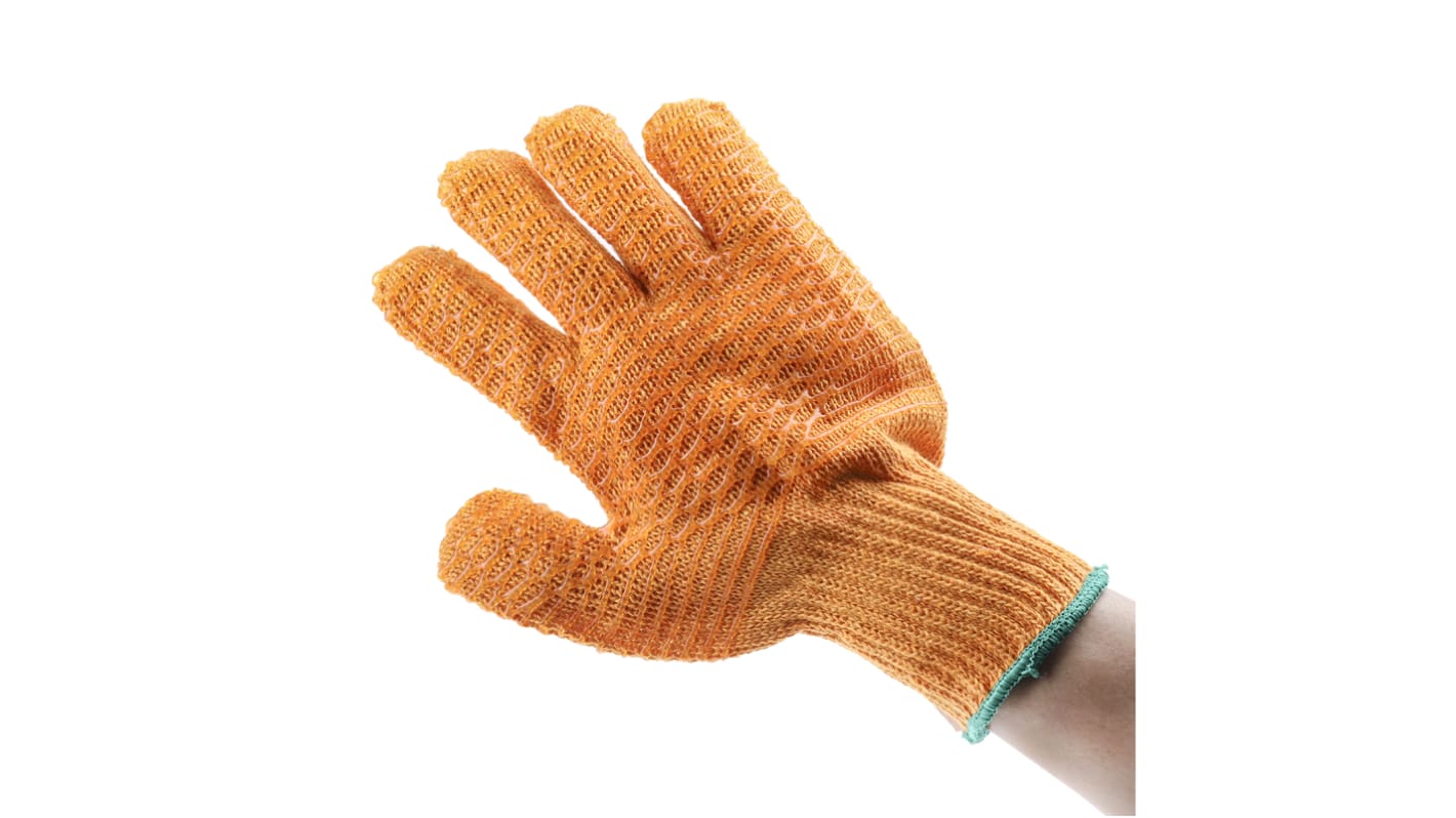 Guantes de trabajo de PVC Naranja BM Polyco, talla 10, L, con recubrimiento de PVC, Uso general