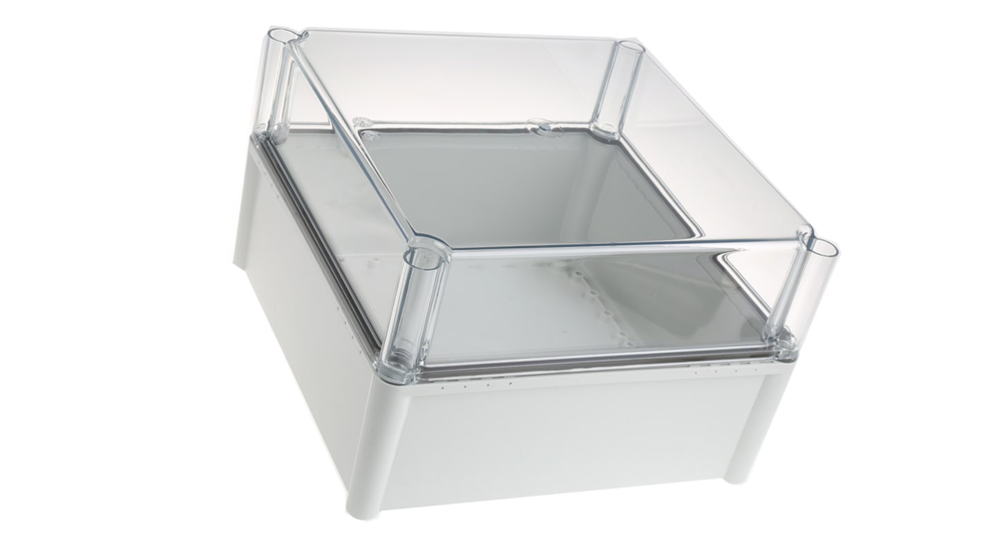 Caja Fibox de Policarbonato Gris, 278 x 278 x 180mm, IP67