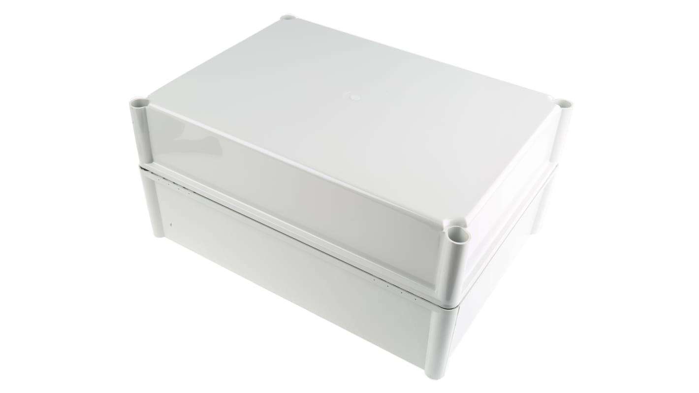 Caja Fibox de Policarbonato Gris, 378 x 278 x 180mm, IP67