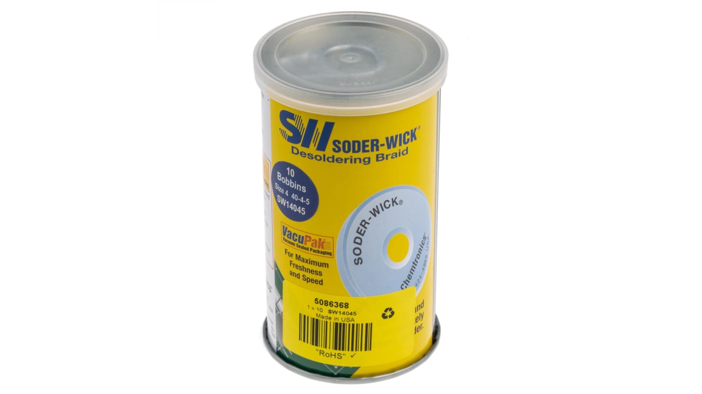 Chemtronics Soder-Wick Entlötlitze, bleifrei, 2.8mm x 1.5m