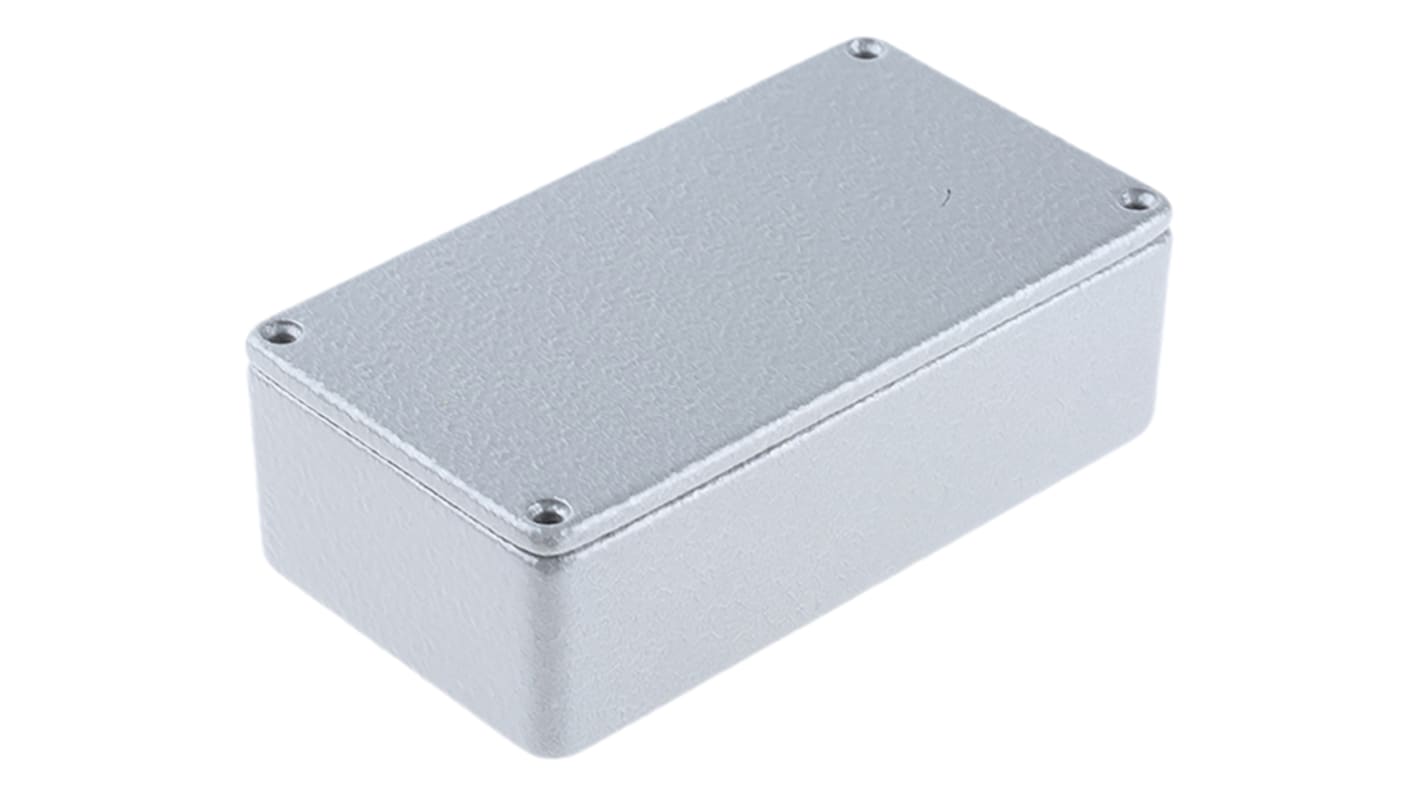 Caja CAMDENBOSS de Aluminio Presofundido Gris, 120 x 66 x 40mm, IP54, Apantallada
