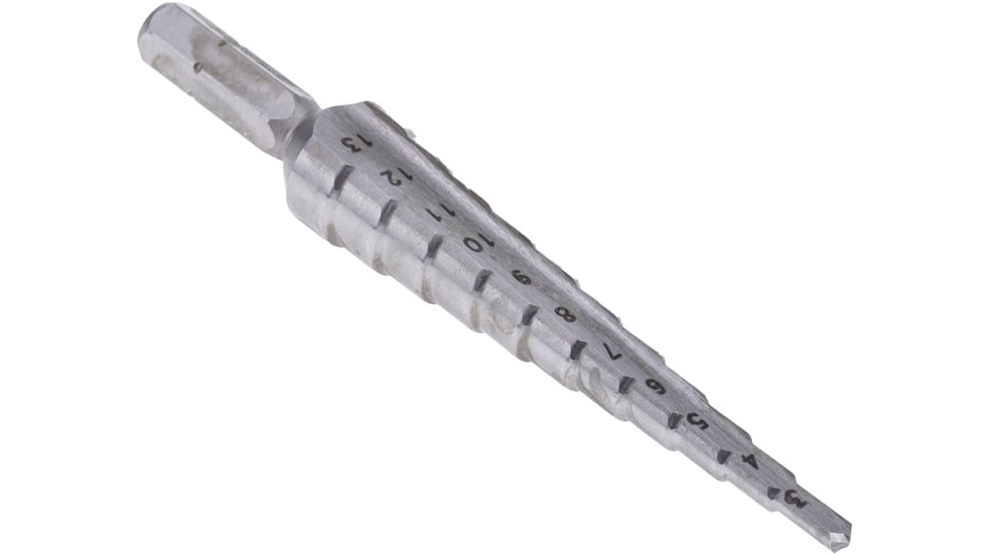 Wiertło Wiertło stopniowe od 3mm do 13mm EXACT 11-stopniowe HSS