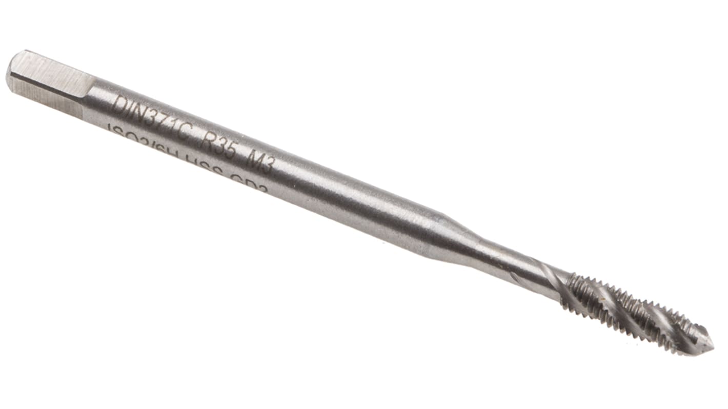 EVENTUS Threading Tap, M3 Thread, 0.5mm Pitch, Metric Standard, Machine Tap