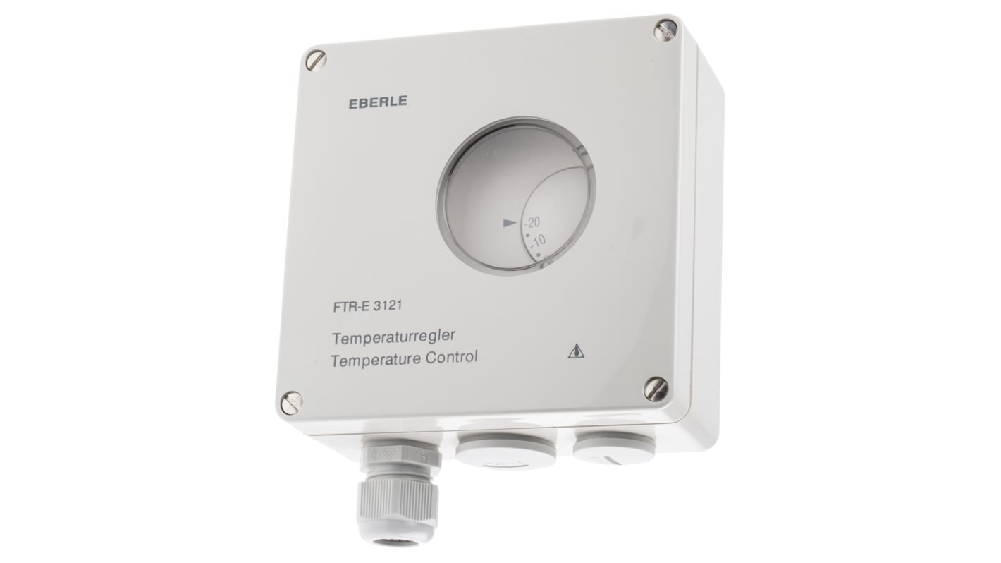 Eberle Changeover Thermostats, 2A, 230 V ac, -20 → +35 °C