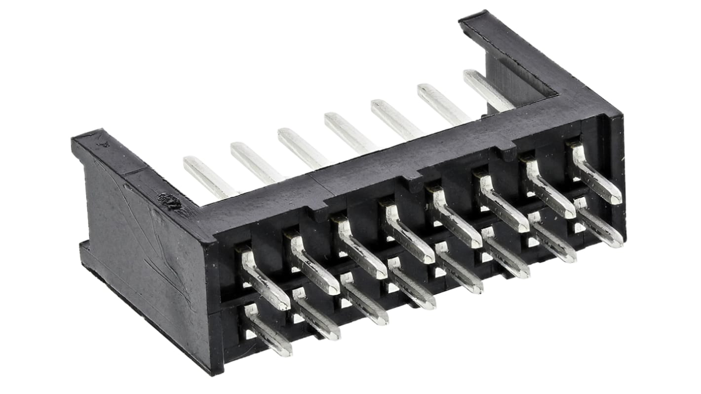 Embase pour CI TE Connectivity, AMPMODU MOD II, 16 pôles , 2.54mm, 2 rangées , Droit