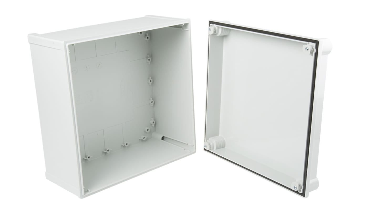 Caja de pared Fibox CAB PCQ de Policarbonato Gris, , 300 x 300 x 170mm, IP66, IP67