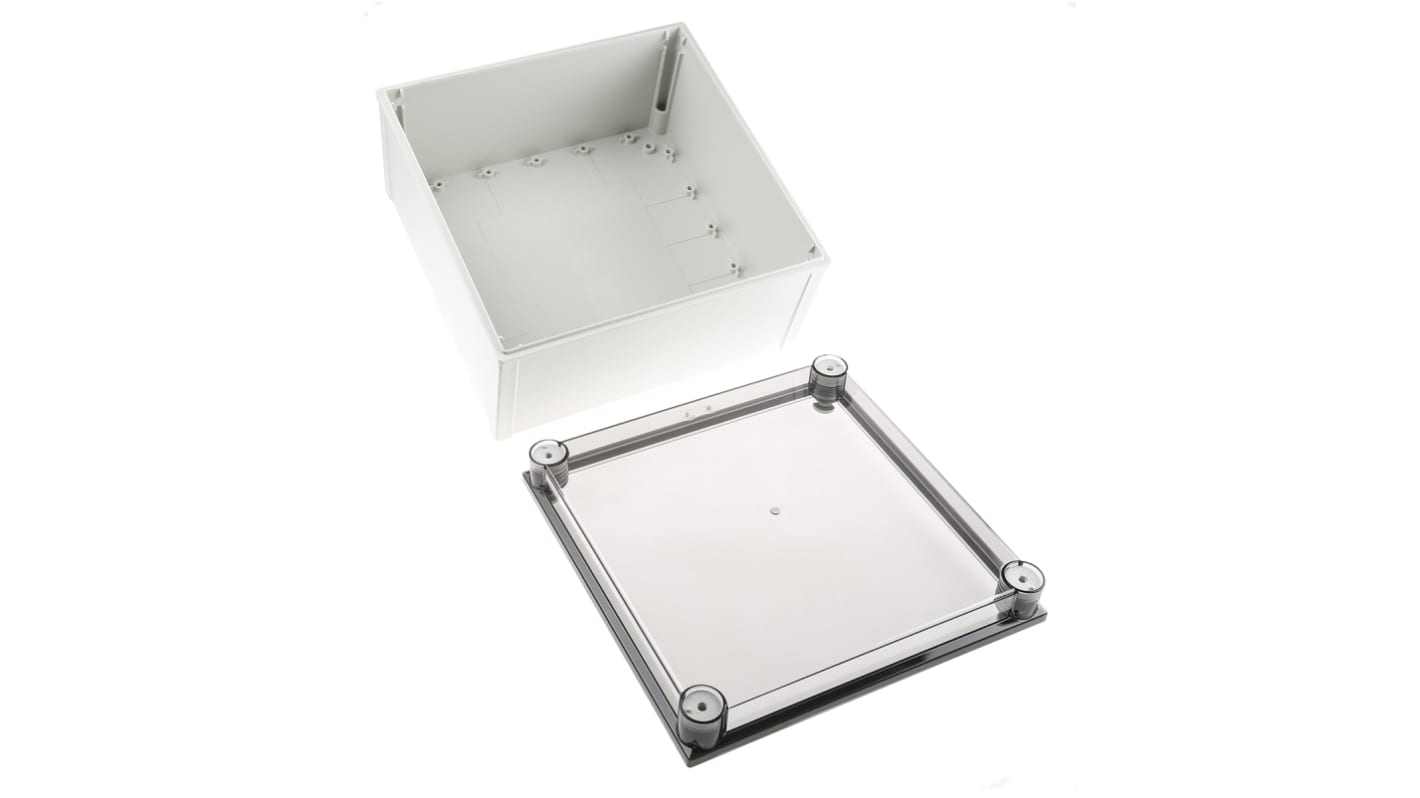 Caja de pared Fibox CAB PCQ de Policarbonato Gris, , 298 x 298 x 172mm, IP66, IP67