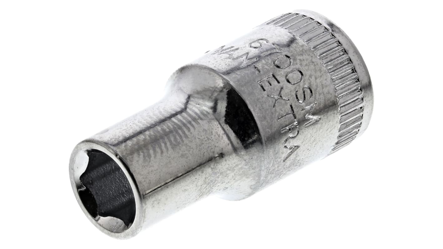 Bahco 1/4 in Drive 5.5mm Standard Socket, 6 point, 24.7 mm Overall Length
