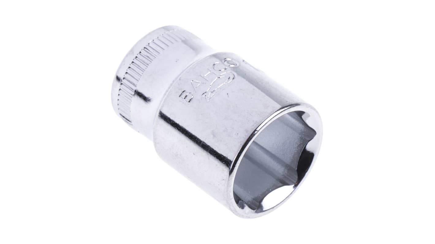 Bahco 1/4 in Drive 1/2in Standard Socket, 6 point, 24.7 mm Overall Length
