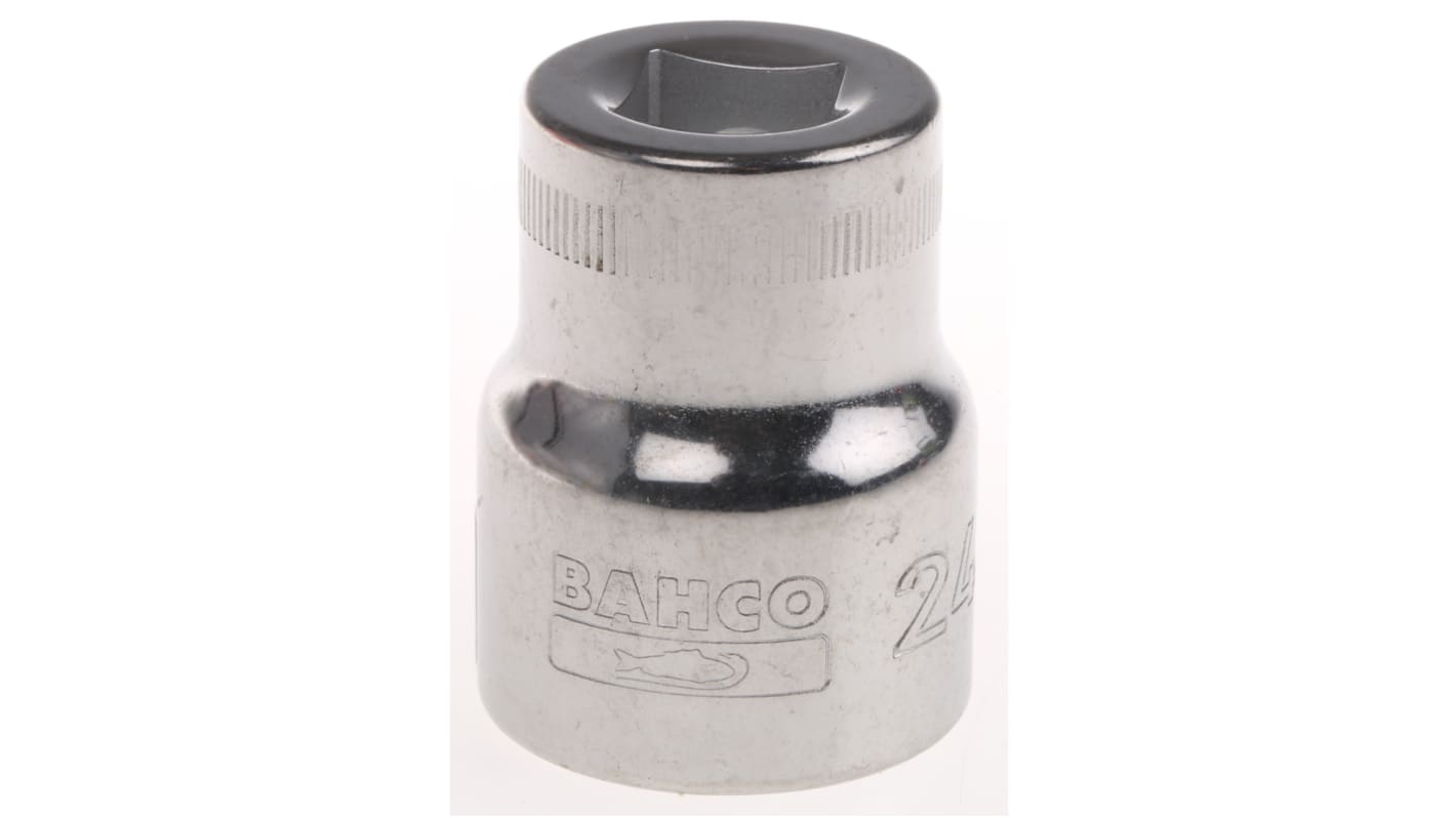 Bahco 1/2 in Drive 24mm Standard Socket, 12 point, 41 mm Overall Length