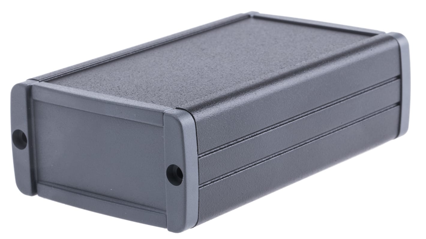 Teko Tekal Series Black Aluminium Enclosure, Grey Lid, 100 x 59.9 x 30.9mm