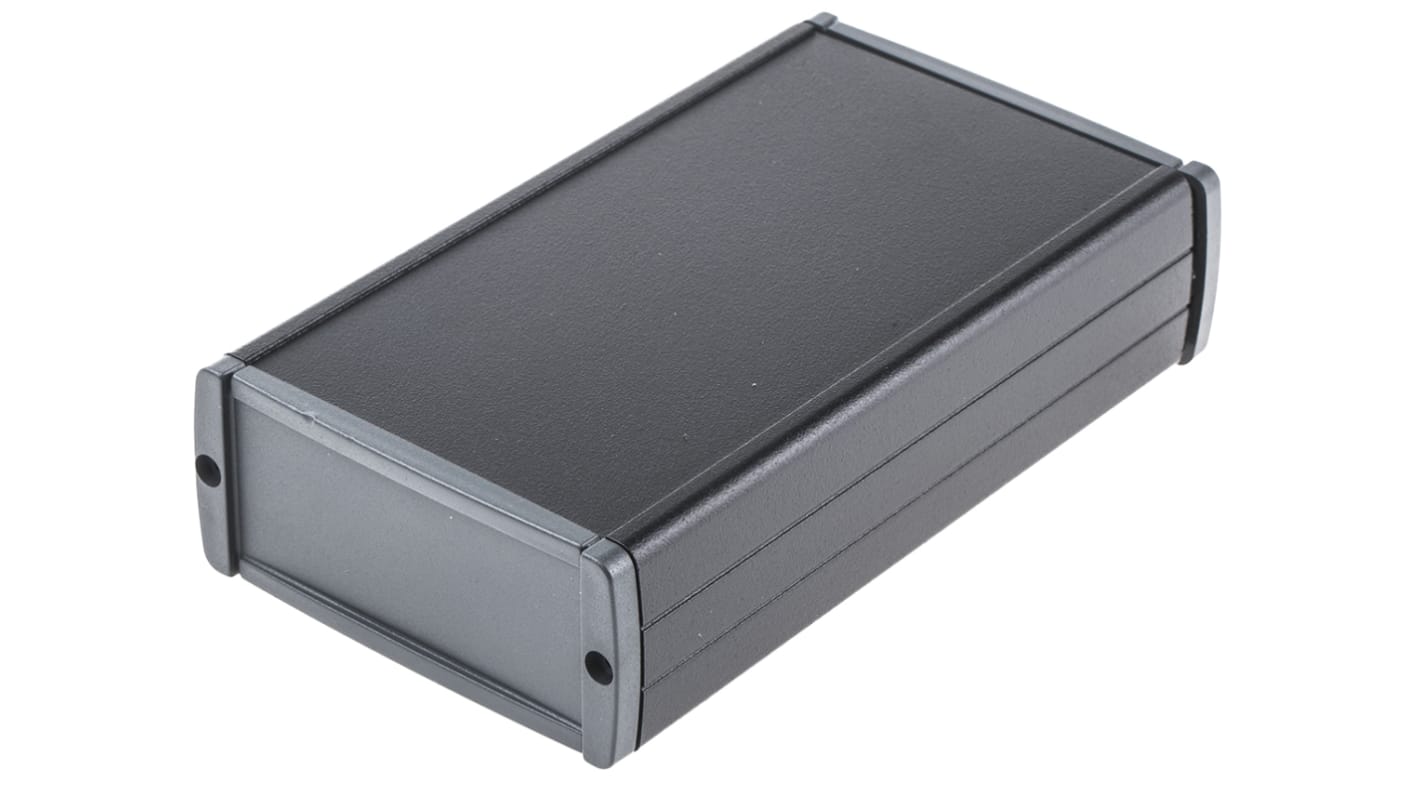 Caja Teko de Aluminio Negro, 145 x 85.8 x 36.9mm