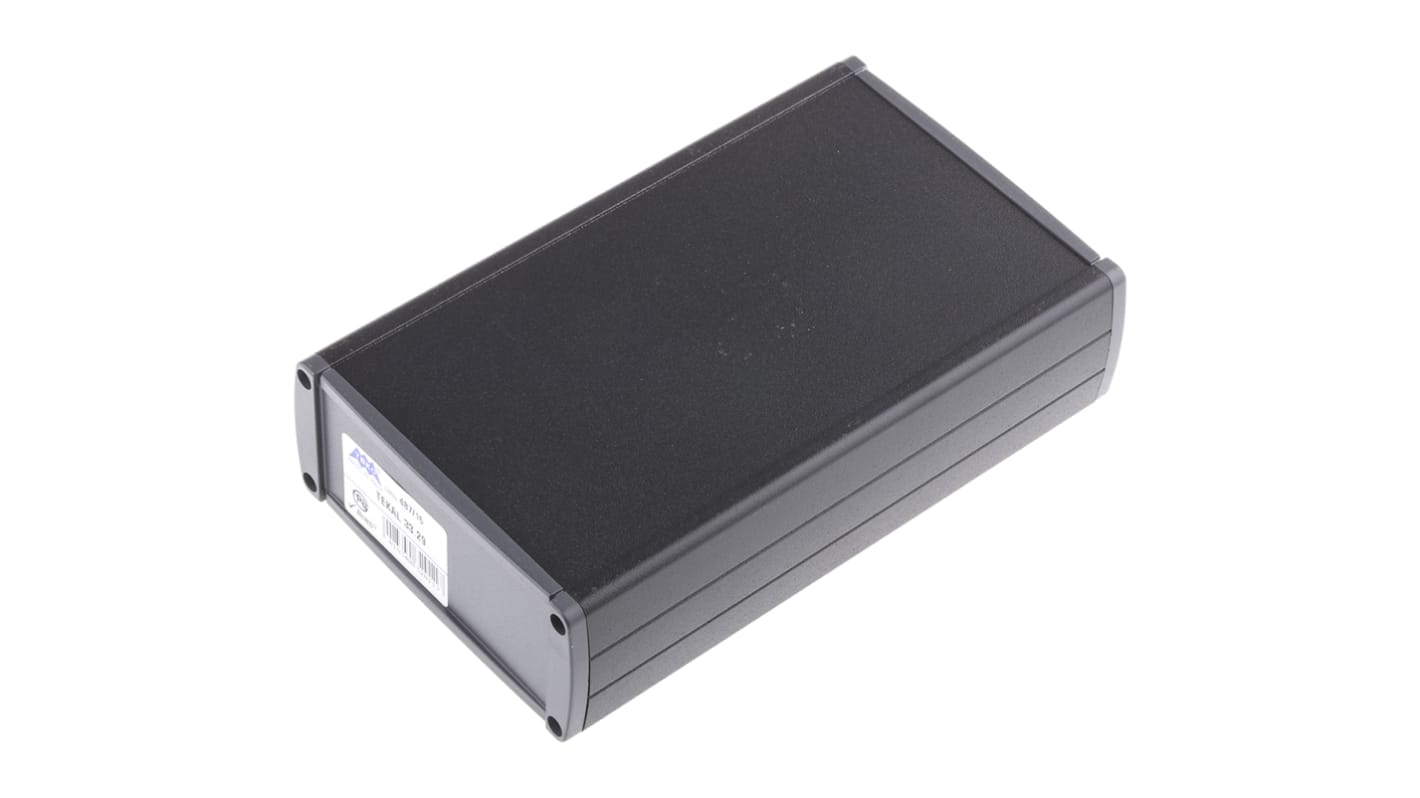 Caja OKW de Aluminio Negro, 175 x 105.9 x 45.8mm