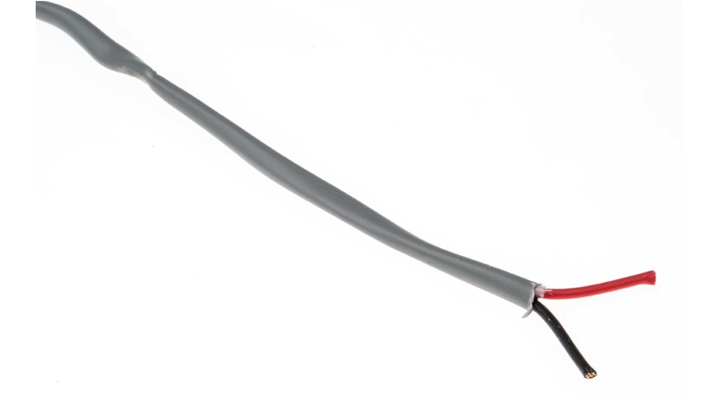 Câble de commande Belden 300 V, 2 x 0,82 mm², 18 AWG, gaine PVC Chromé, 152m