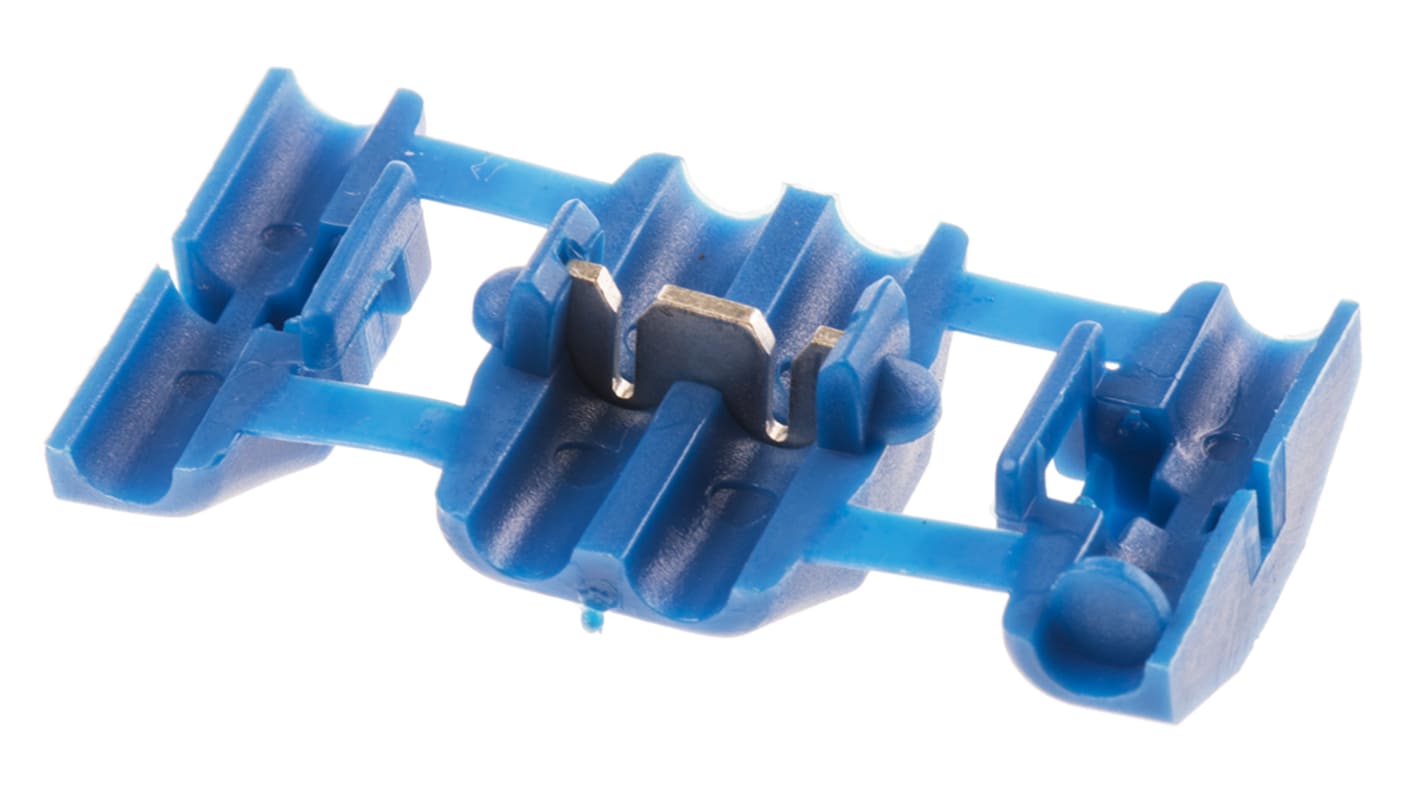 RS PRO Kabelspleißverbinder, Abzweigverbinder, Blau, 18 → 14 AWG, Ø 35mm, Ges.L 34mm, 0.75mm² - 2.5mm², 14AWG