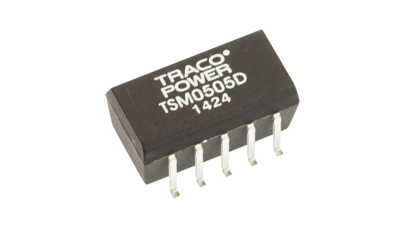 Convertidor dc-dc 1W, Salida ±5V dc, ±100mA, ±10%