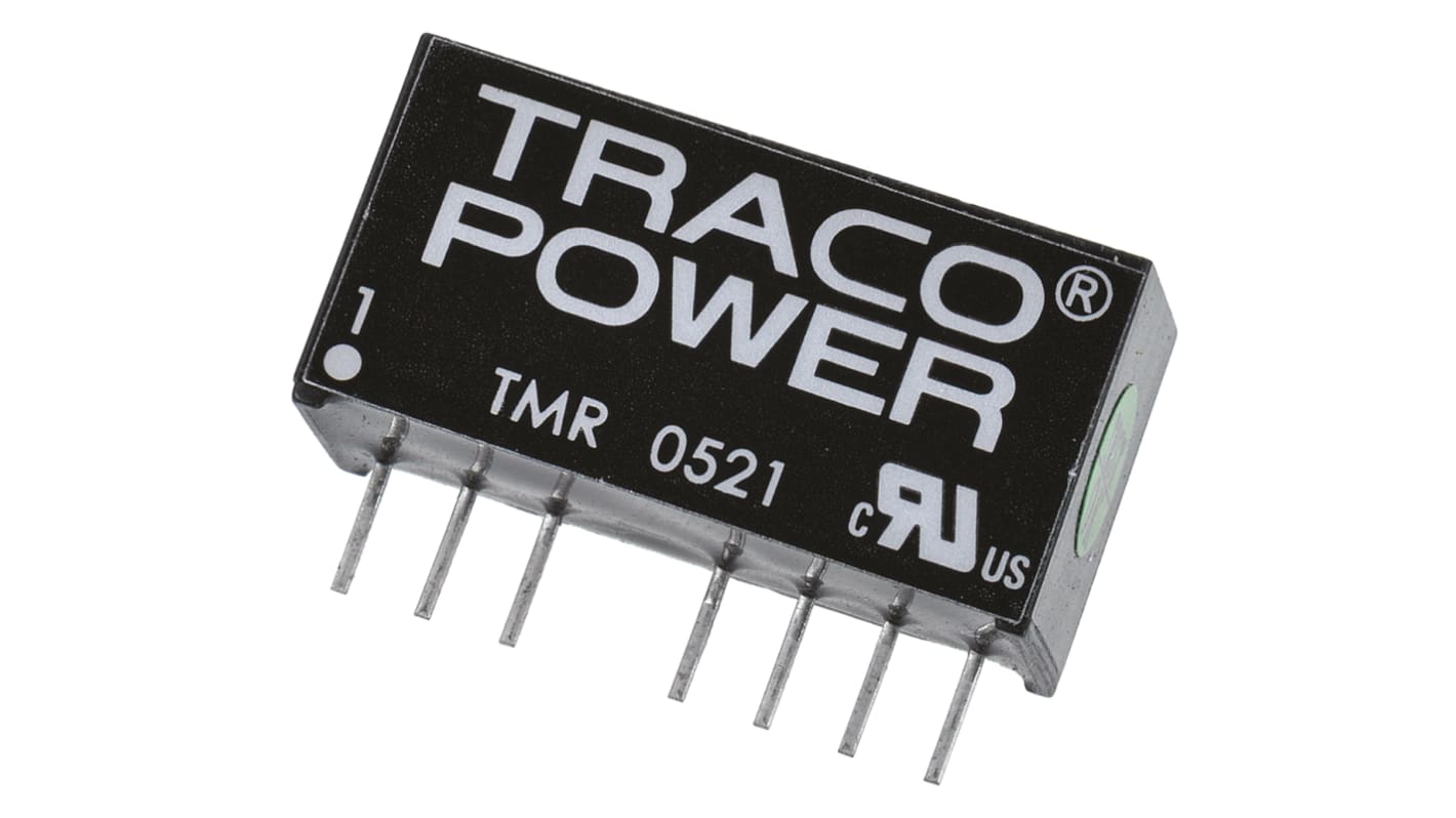 TRACOPOWER DC-DCコンバータ Vout：±5V dc 4.5 → 9 V dc, 2W, TMR 0521