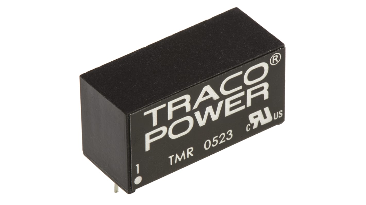 TRACOPOWER TMR 2 DC-DC Converter, ±15V dc/ ±65mA Output, 4.5 → 9 V dc Input, 2W, Through Hole, +85°C Max Temp