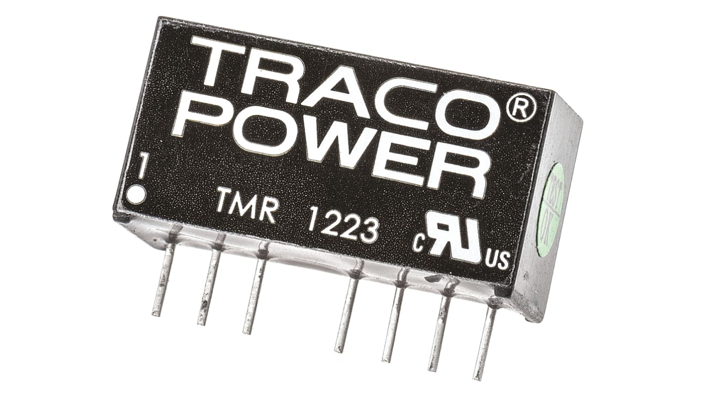 TRACOPOWER TMR 2 DC-DC Converter, ±15V dc/ ±65mA Output, 9 → 18 V dc Input, 2W, Through Hole, +85°C Max Temp