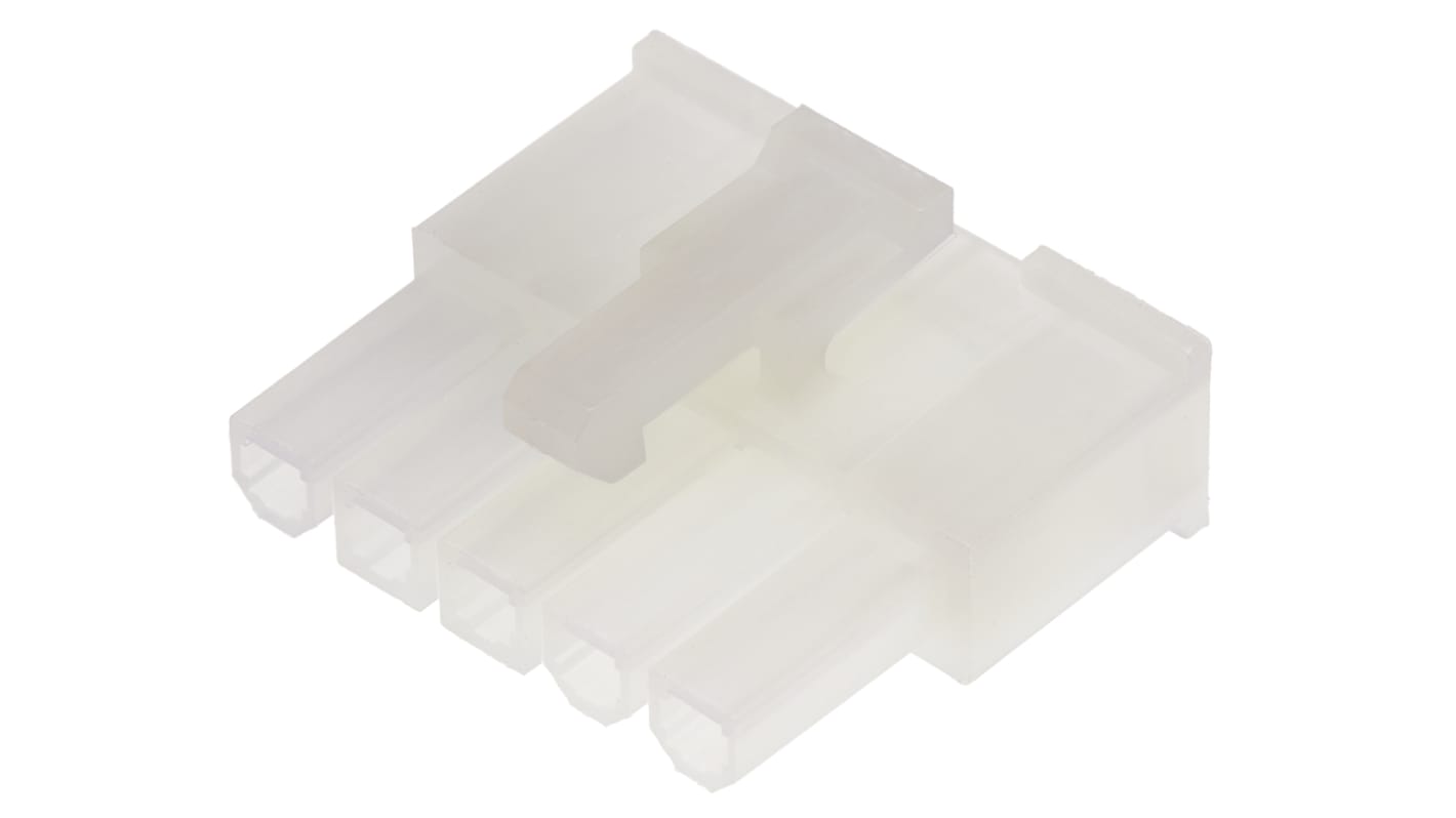 Boitier de connecteur Femelle, 5 contacts 1 rang , pas 4.2mm, Droit, Montage sur câble, série Mini-Fit Jr
