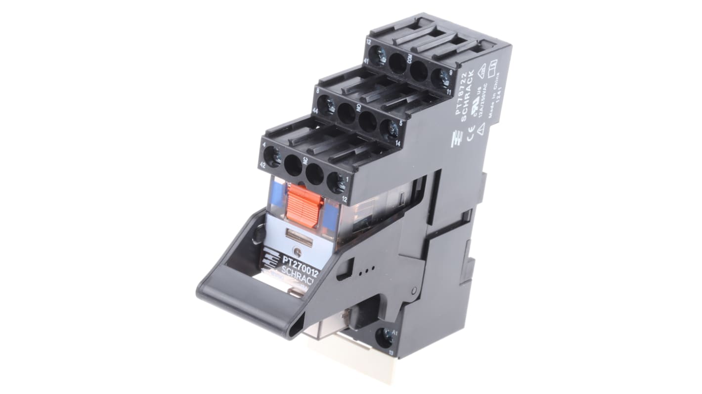 PT2L7LB2 814155347 TE Connectivity DIN Rail Power Relay, 12V dc