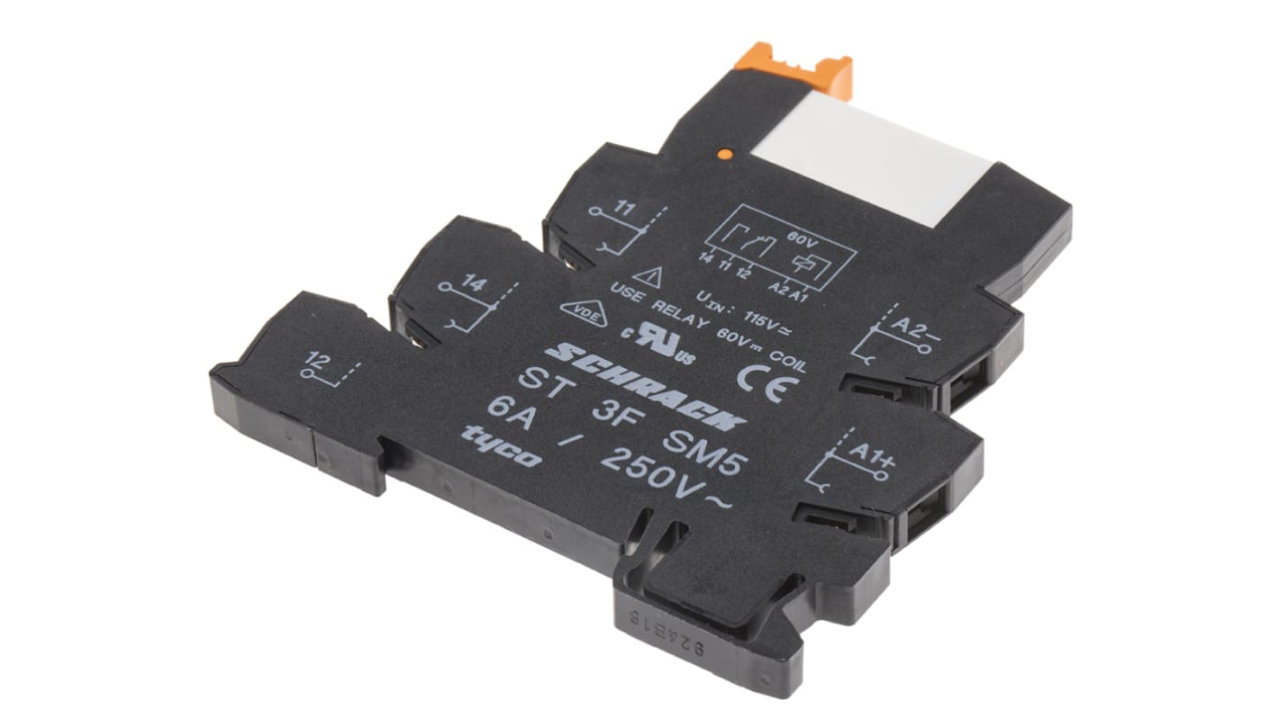 Relé modular TE Connectivity SNR, SPDT, 115V ac, para carril DIN