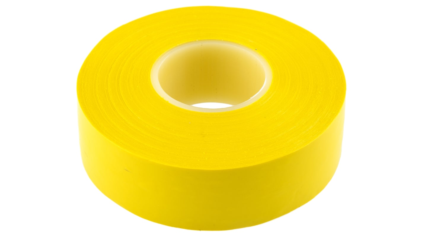 Advance Tapes AT7 Yellow PVC Electrical Tape, 19mm x 20m