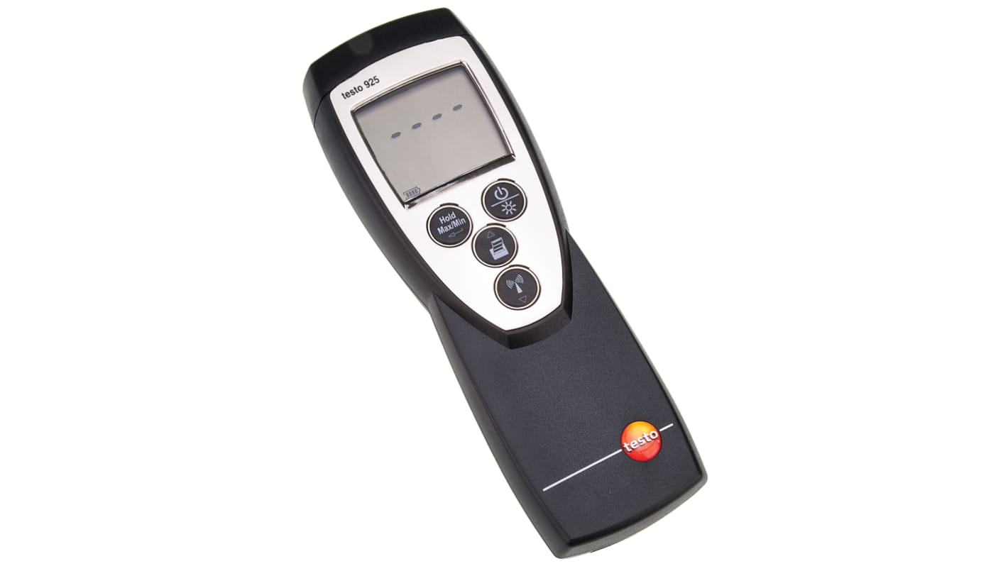 Testo 925 Wired Digital Thermometer for HVAC Use, K Probe, 1 Input(s), +1000°C Max, ±0.5 °C Accuracy