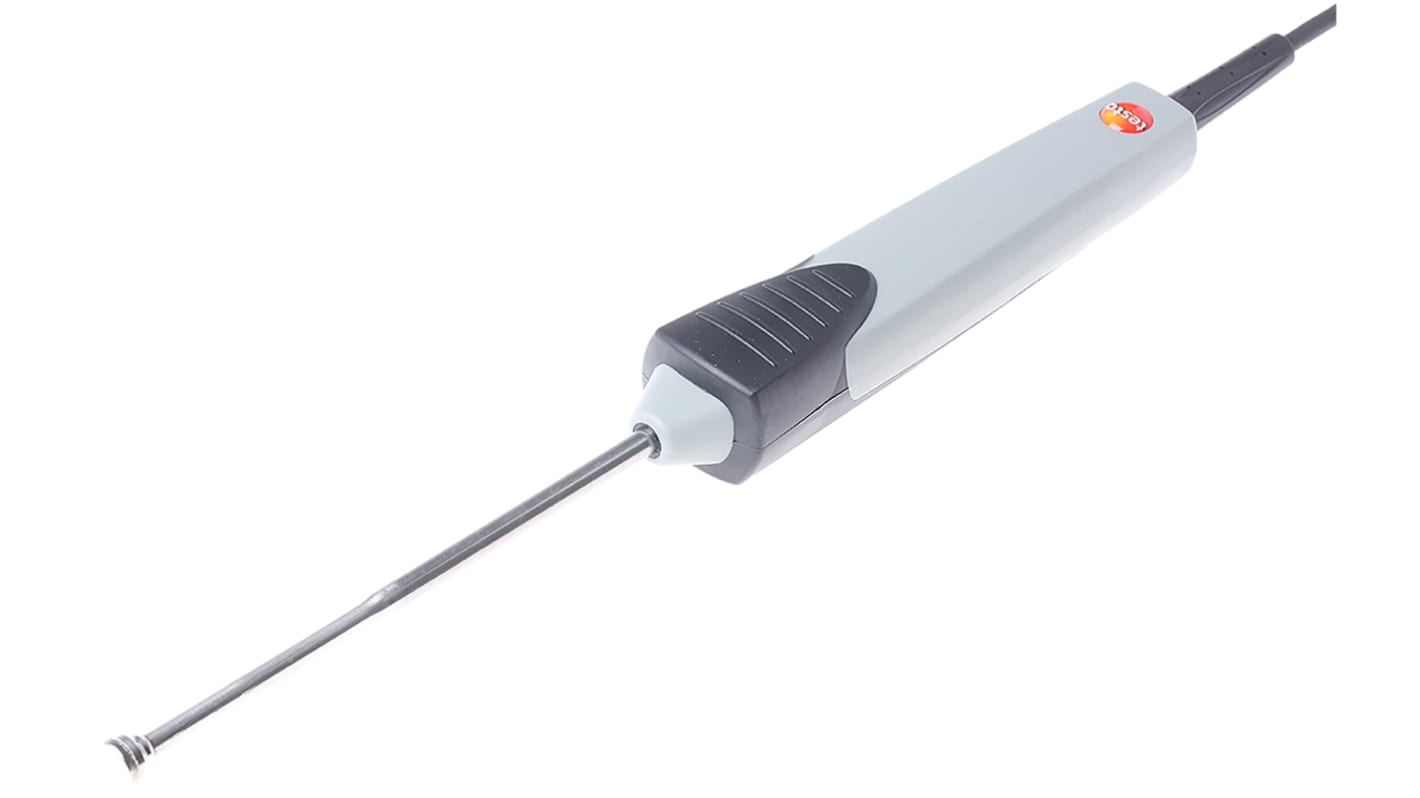 Sonda di temperatura Testo tipo PT100 di superficie, Ø 5 mm, 9 mm, lungh.114mm, +400 °C max, Cert. ISO