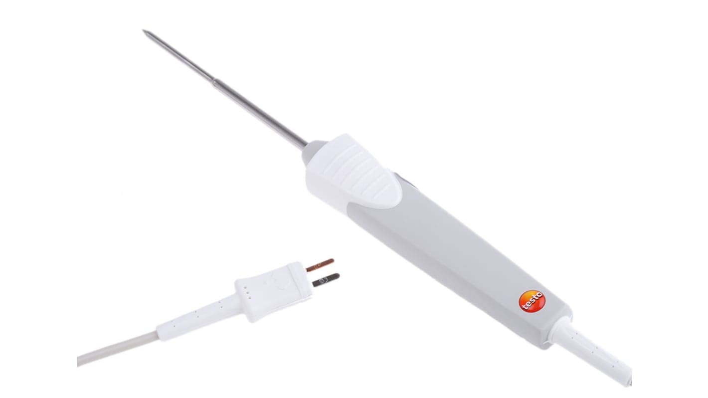 Testo Temperatursensor, T x 50 (Shaft Tip) mm, 115 (shaft) mm Einstechsonde, max.Temp +350 °C