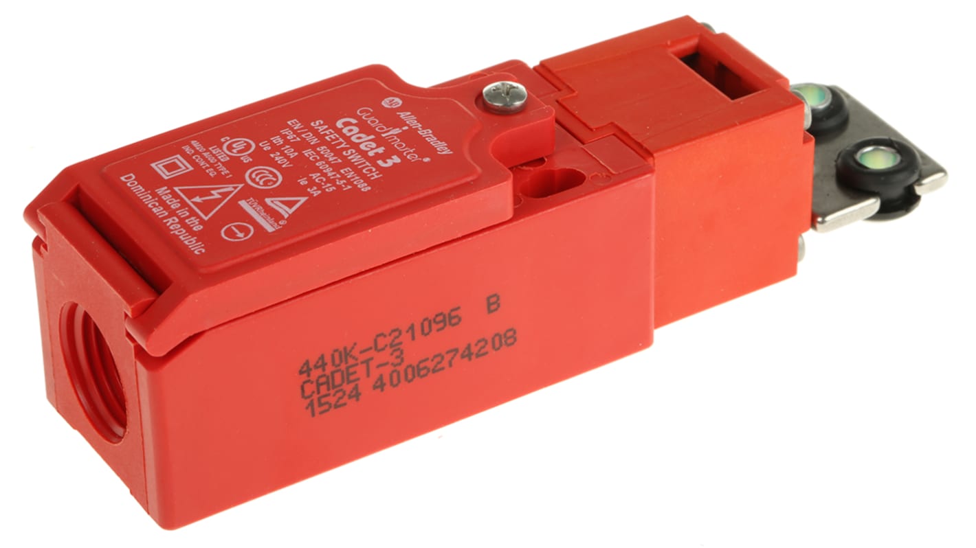 Allen Bradley Guardmaster 440K Safety Interlock Switch, 3NC, Keyed Actuator Included, Glass Filled PBT