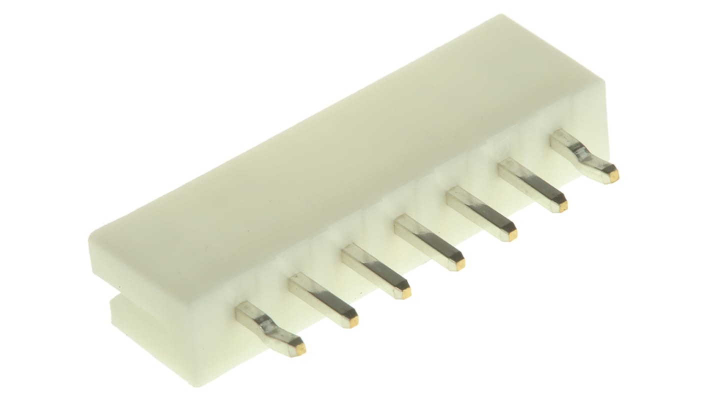 JST EH Series Straight Through Hole PCB Header, 7 Contact(s), 2.5mm Pitch, 1 Row(s), Shrouded