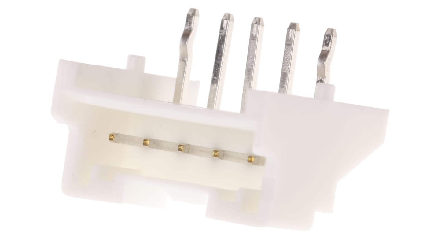 JST PA Series Right Angle Through Hole PCB Header, 5 Contact(s), 2.0mm Pitch, 1 Row(s), Shrouded