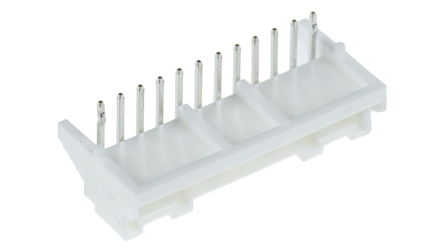 JST PA Series Right Angle Through Hole PCB Header, 12 Contact(s), 2.0mm Pitch, 1 Row(s), Shrouded