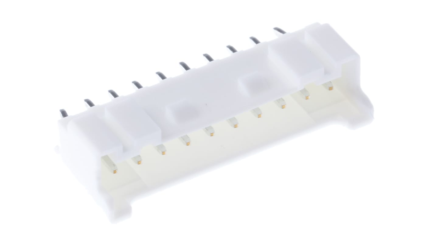 JST PA Series Straight Through Hole PCB Header, 10 Contact(s), 2.0mm Pitch, 1 Row(s), Shrouded