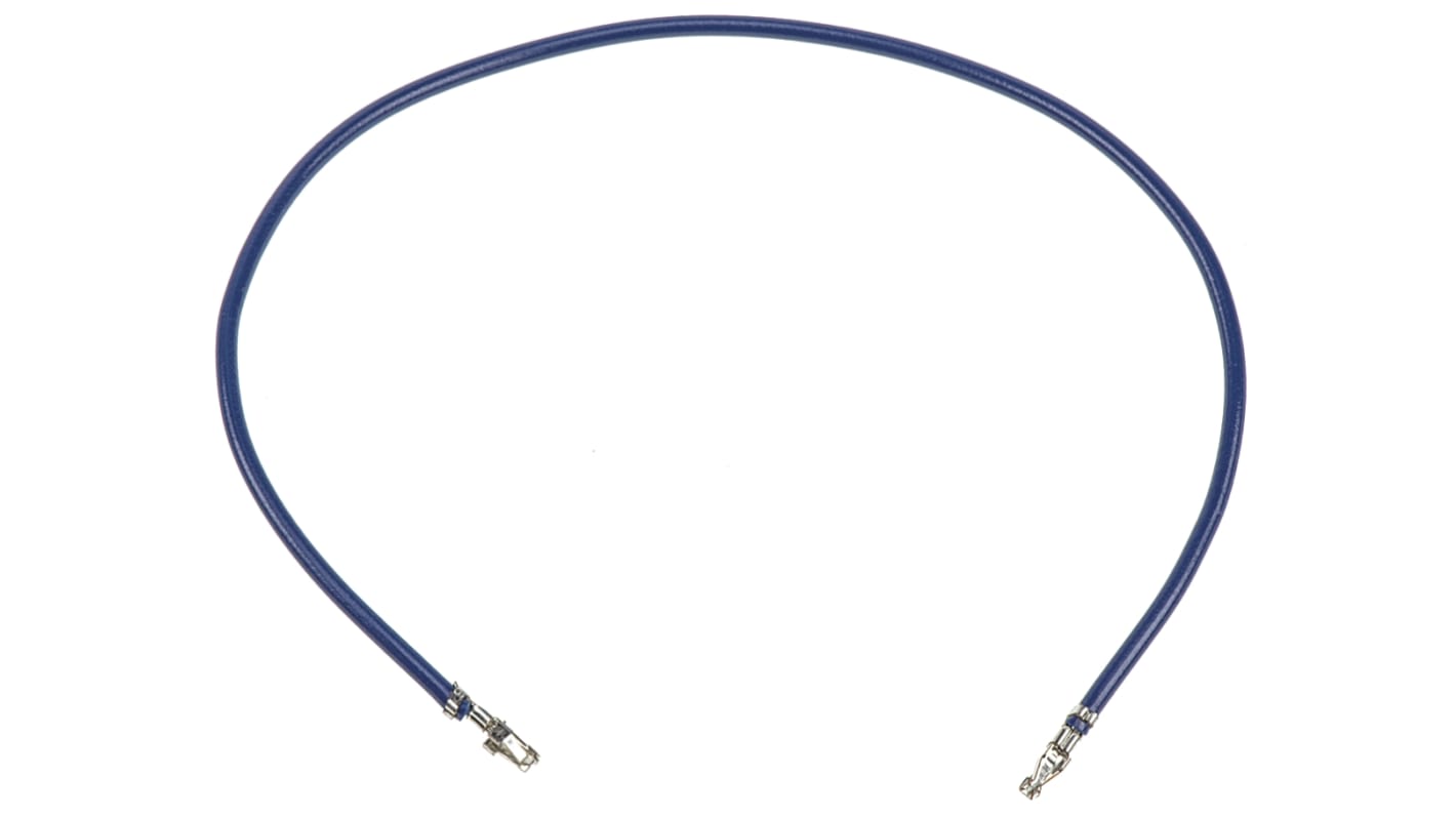JST Female SPHD to Female SPHD Crimped Wire, 150mm, 0.25mm², Blue