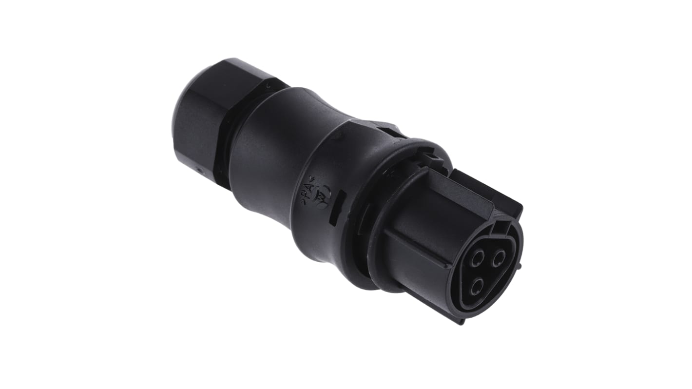 Conector de iluminación Hembra RST20i3, 3 Polos, Montaje de Cable, 250 V, 20A, IP68